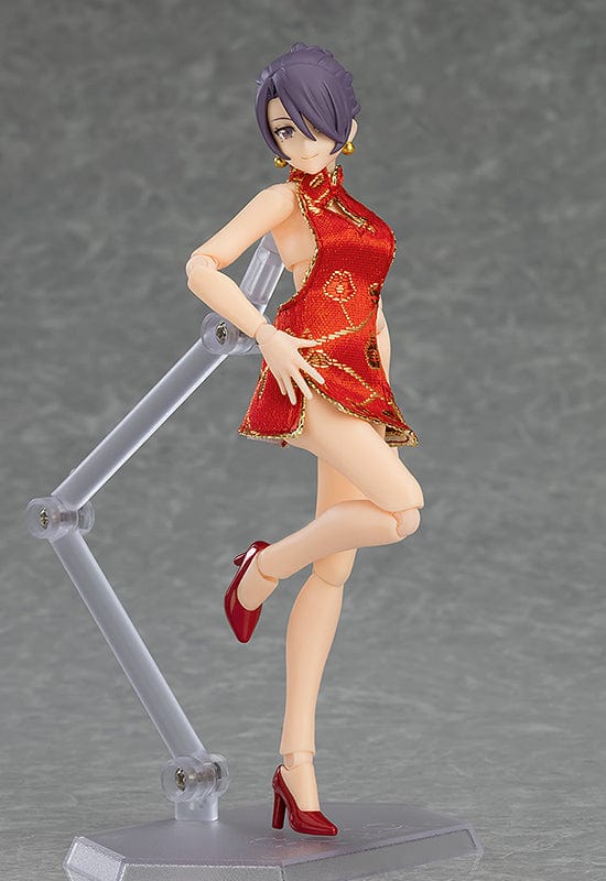 Max Factory 569 figma Female Body ( Mika ) with Mini Skirt Chinese Dress Outfit