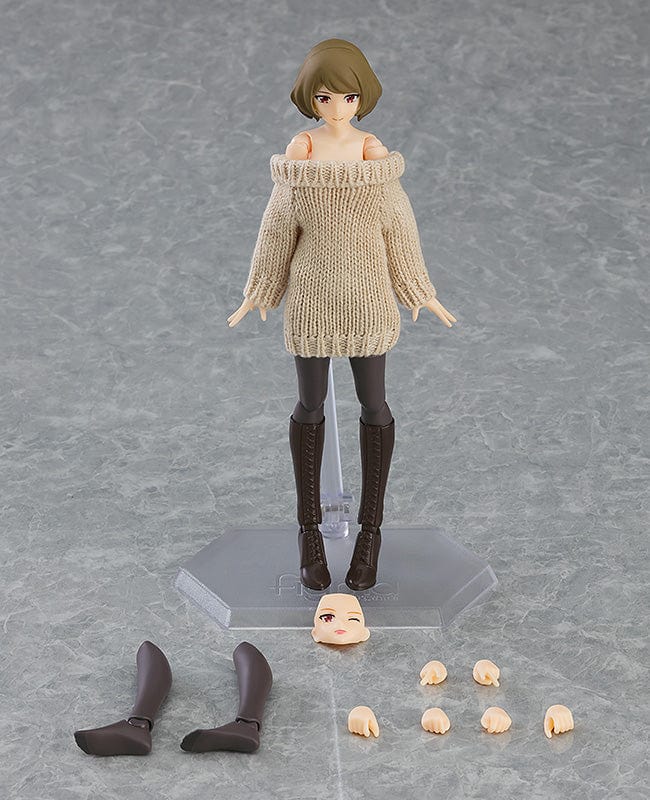 Max Factory 574 figma Female Body Chiaki with Off the Shoulder Sweater Dress