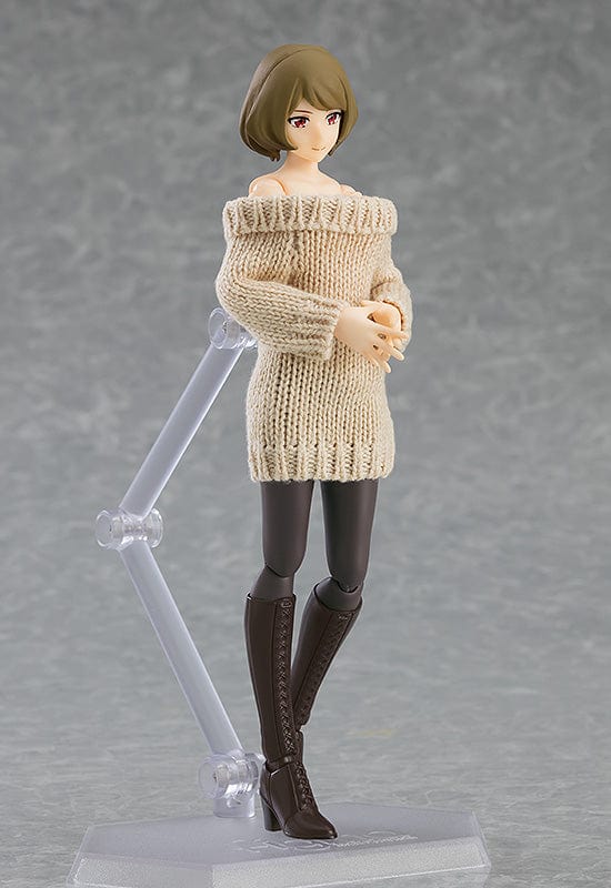 Max Factory 574 figma Female Body Chiaki with Off the Shoulder Sweater Dress