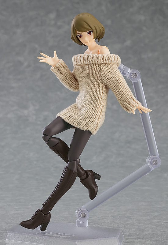 Max Factory 574 figma Female Body Chiaki with Off the Shoulder Sweater Dress