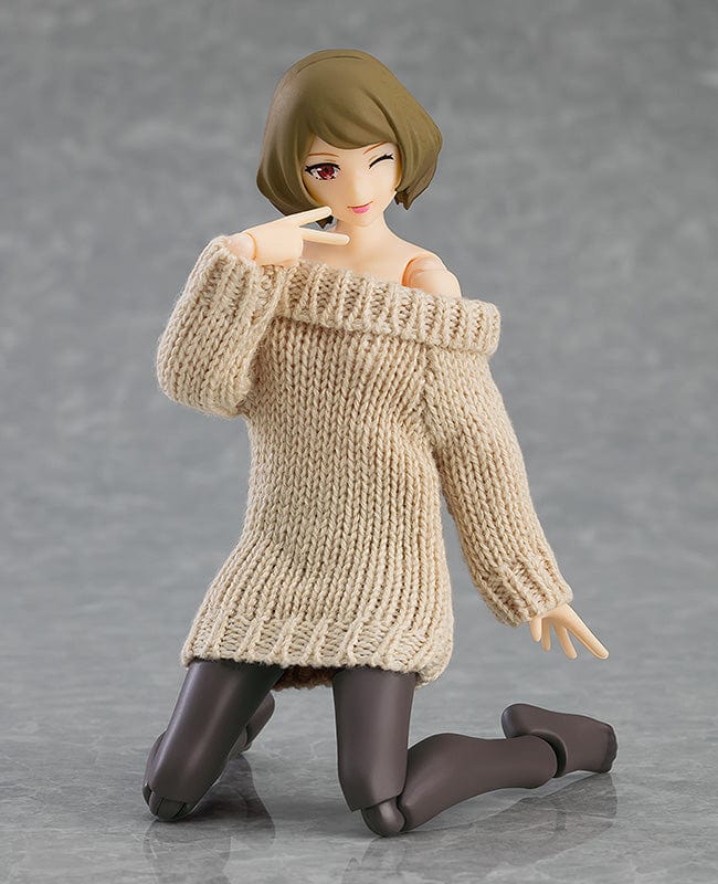574 figma Female Body Chiaki with Off the Shoulder Sweater
