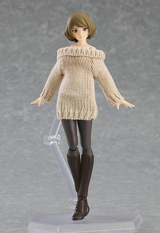 Max Factory 574 figma Female Body Chiaki with Off the Shoulder Sweater Dress