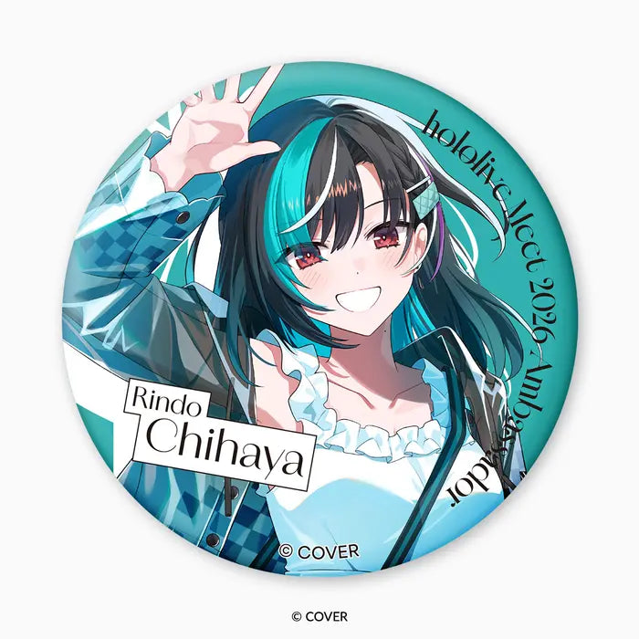 hololive Meet 2026 Holographic Tin Badge