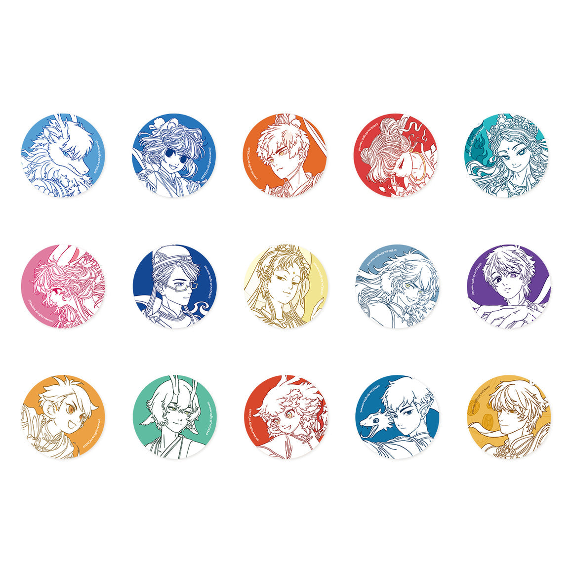 FEI REN ZAI FAIRYLAND Series 2 Badge Blind Box Round