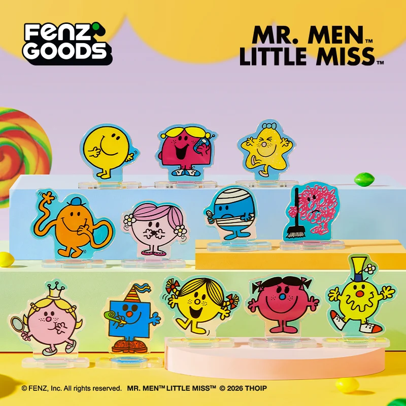 MR MEN LITTLE MISS - Rainbow Candy Series Blind Box - Acrylic Standee