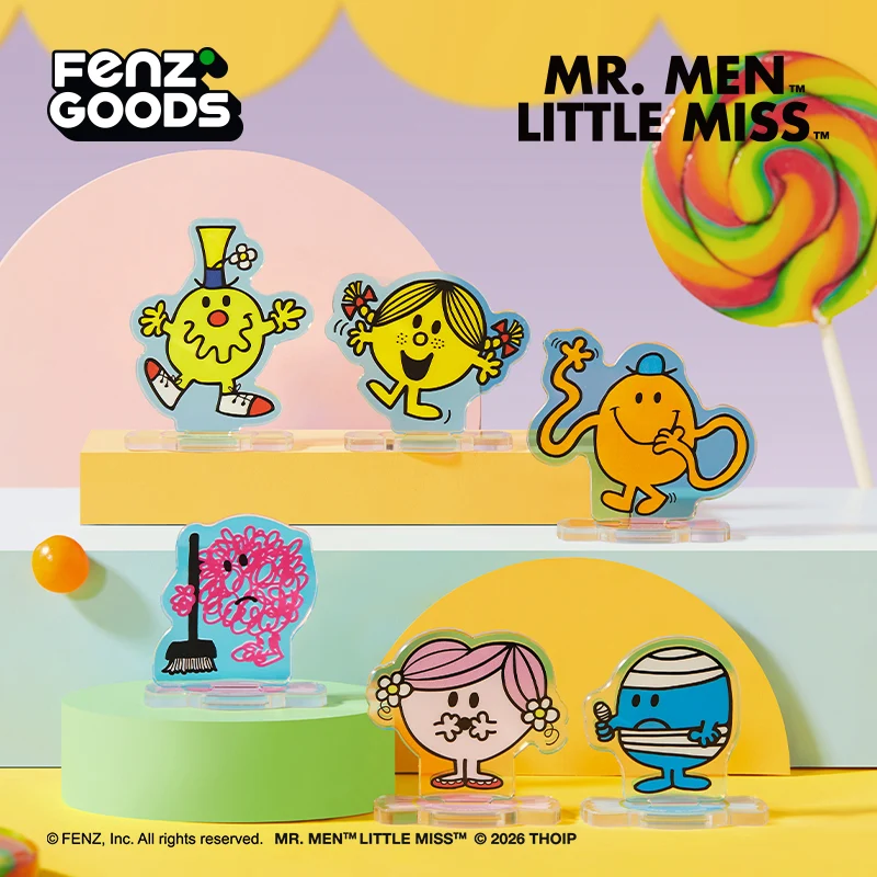 MR MEN LITTLE MISS - Rainbow Candy Series Blind Box - Acrylic Standee