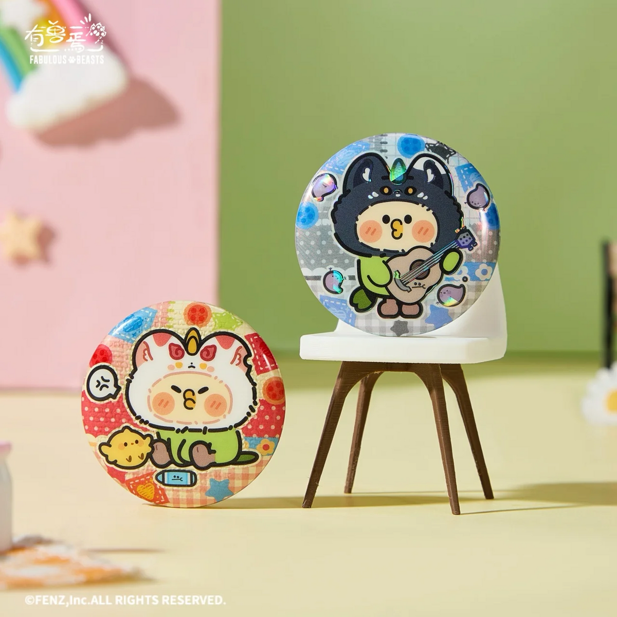 FABULOUS BEASTS × Parrot BEBE Blind Box - Chibi Style Badge