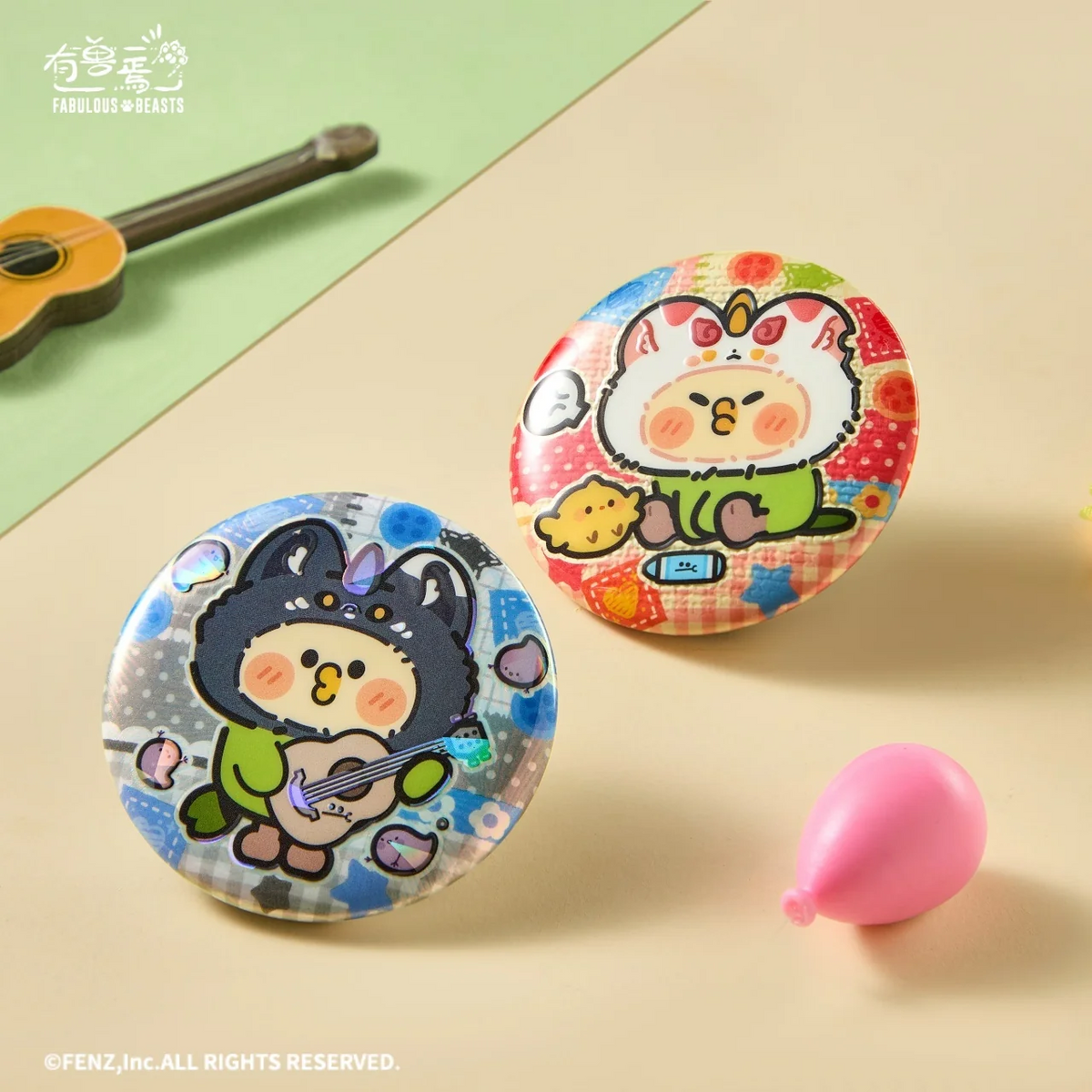FABULOUS BEASTS × Parrot BEBE Blind Box - Chibi Style Badge