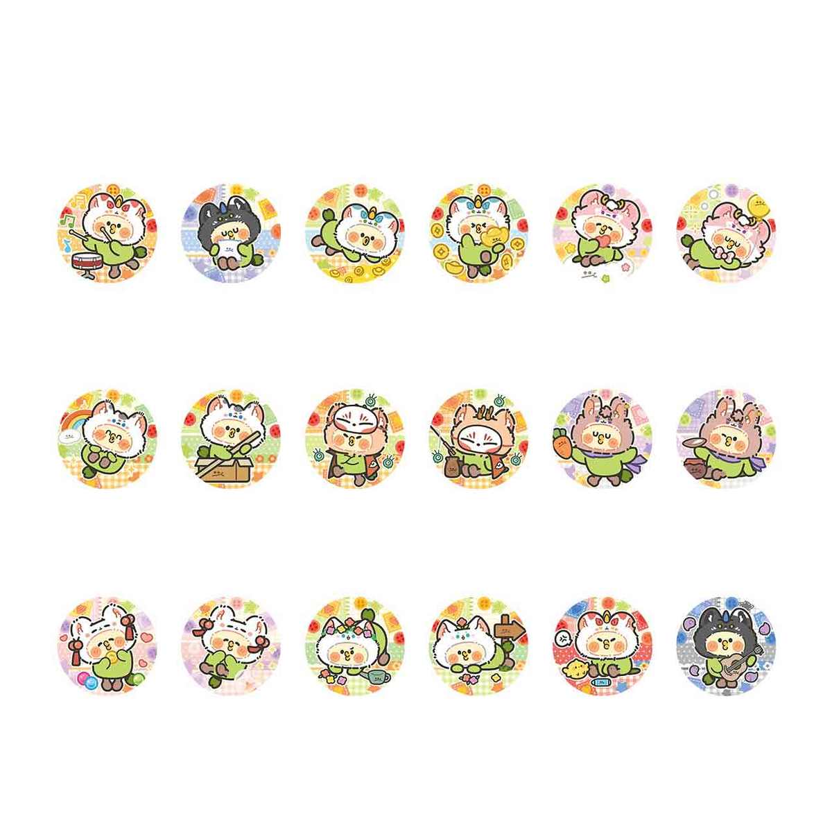 FABULOUS BEASTS × Parrot BEBE Blind Box - Chibi Style Badge