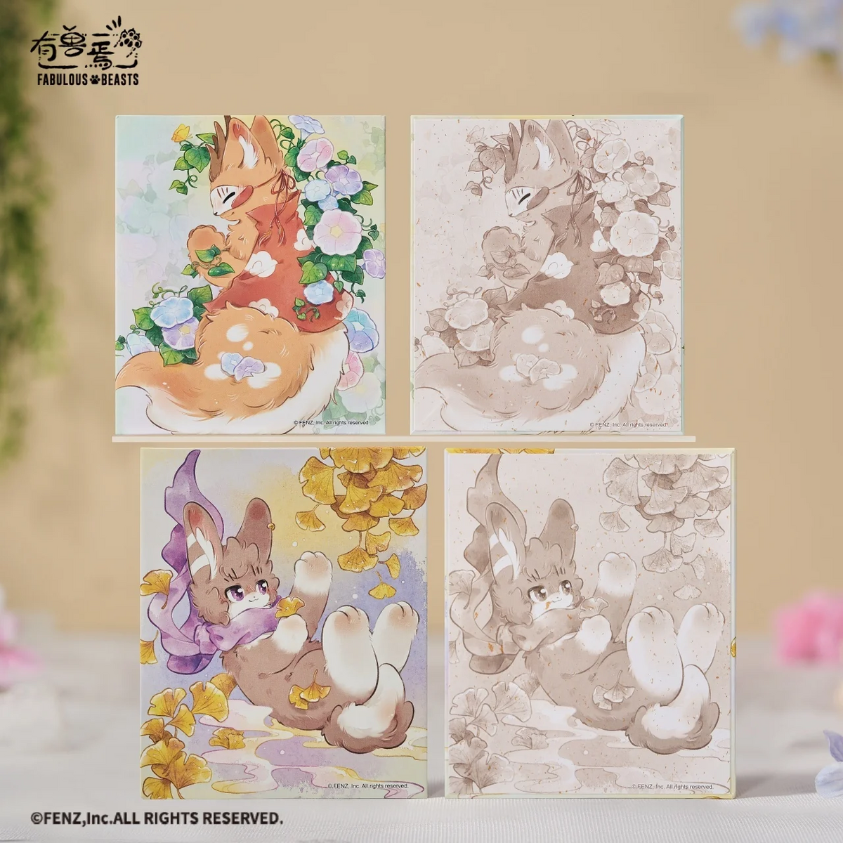 FABULOUS BEASTS Walking Nature Collection Blind Box - Shikishi Art Board