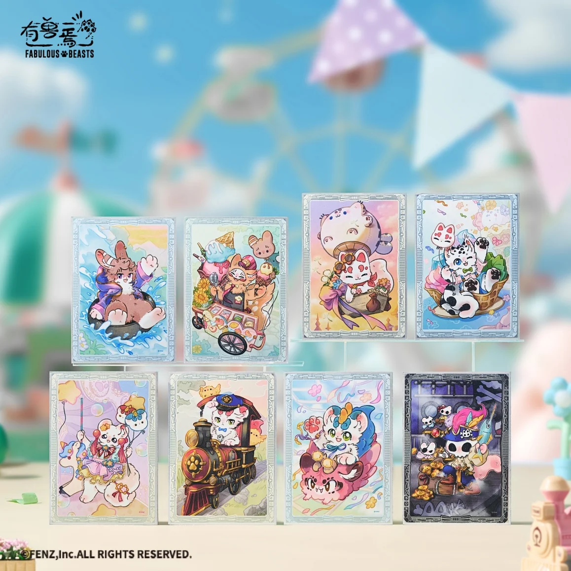 FABULOUS BEASTS Fluffy Paradise Series Blind Box - Shikishi Art Board