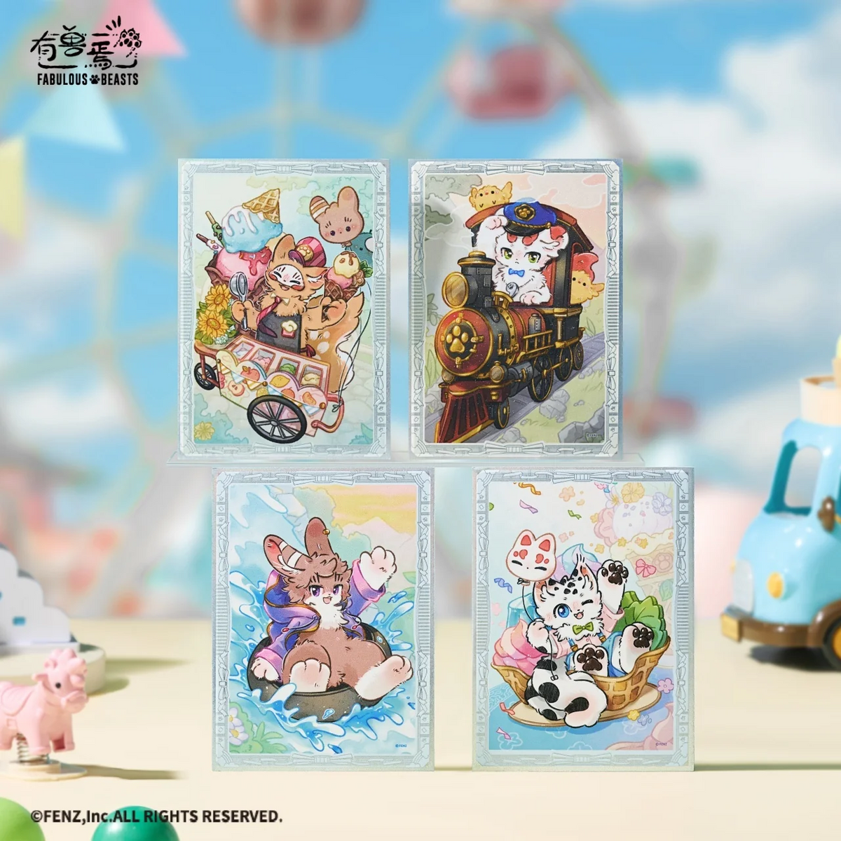 FABULOUS BEASTS Fluffy Paradise Series Blind Box - Shikishi Art Board