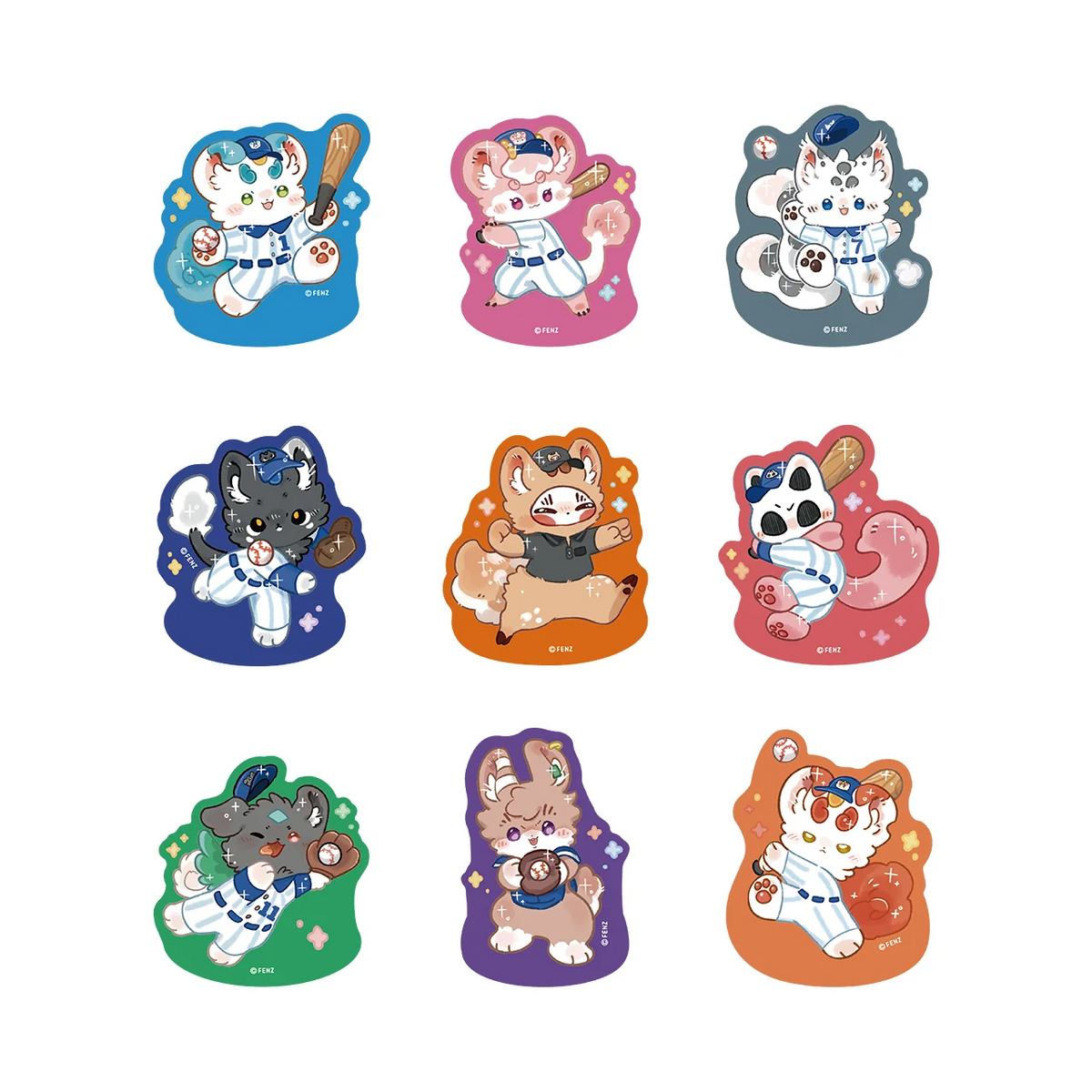 FABULOUS BEASTS Baseball Series Acrylic Fridge Magnet Blind Box