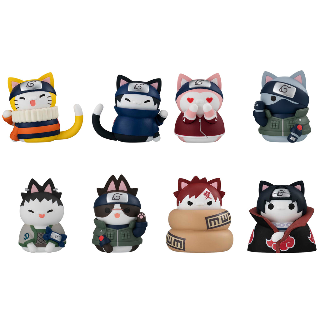 MEGA CAT PROJECT NARUTO Nyaruto! CATS of KONOHA VILLAGE REBOOT (SET of 8pcs)
