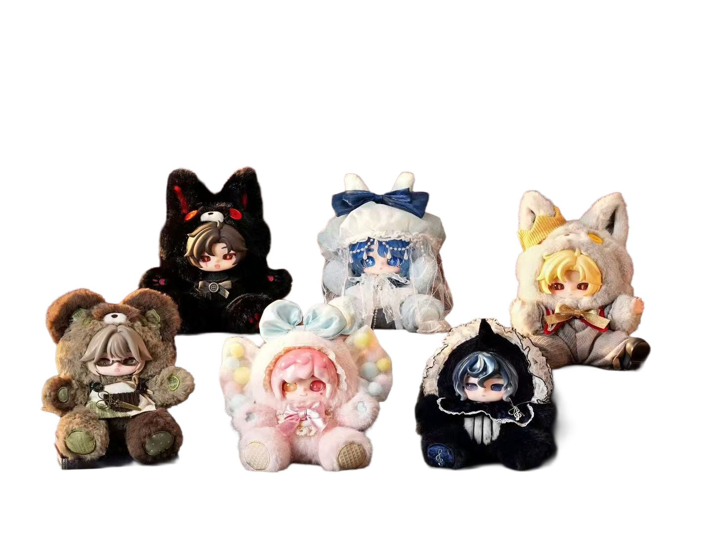 ANTOO Wonderland Furry Blind Box (Set of 4 figures)
