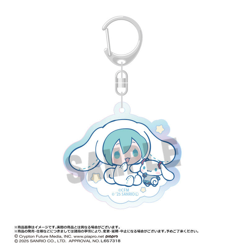 Hatsune Miku x Cinnamoroll Aurora Acrylic Keychain