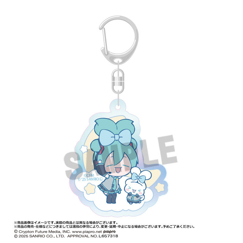 Hatsune Miku x Cinnamoroll Aurora Acrylic Keychain