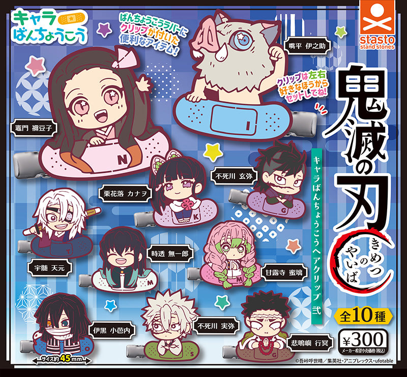 CP3299 Demon Slayer: Kimetsu no Yaiba Character Banner Hair Clips II
