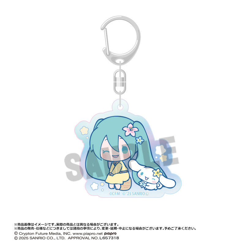 Hatsune Miku x Cinnamoroll Aurora Acrylic Keychain