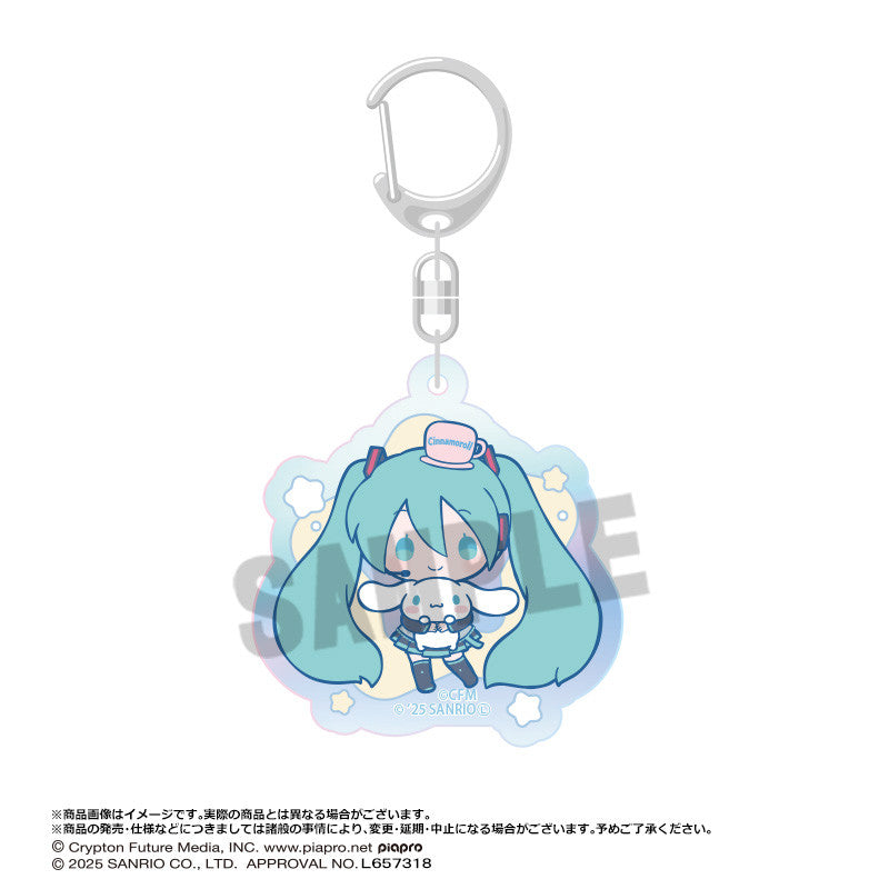 Hatsune Miku x Cinnamoroll Aurora Acrylic Keychain
