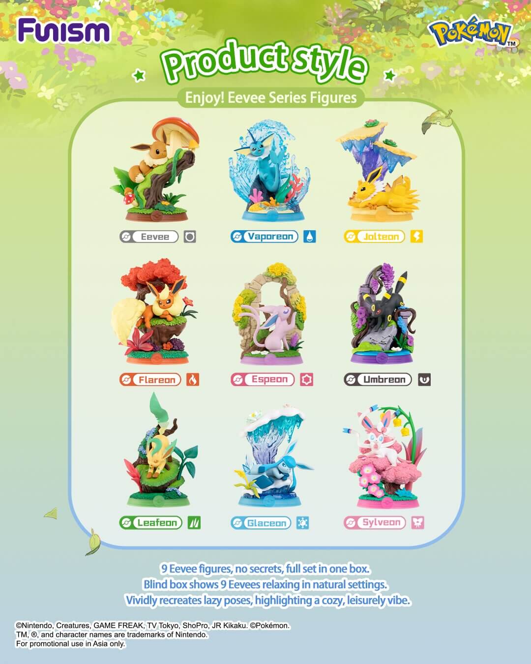 Pokemon Enjoy! Eevee Series Figures