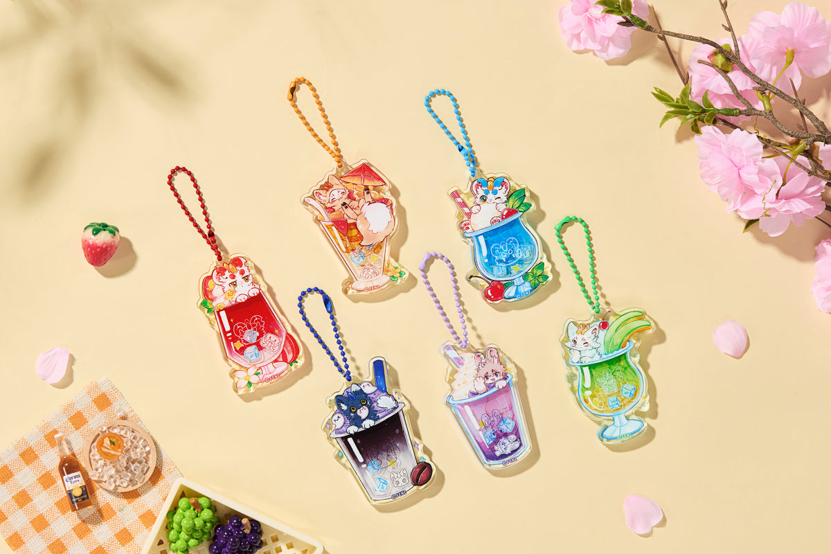 FABULOUS BEASTS Fresh &amp; Sweet Beverage Series Acrylic Charm Blind Box