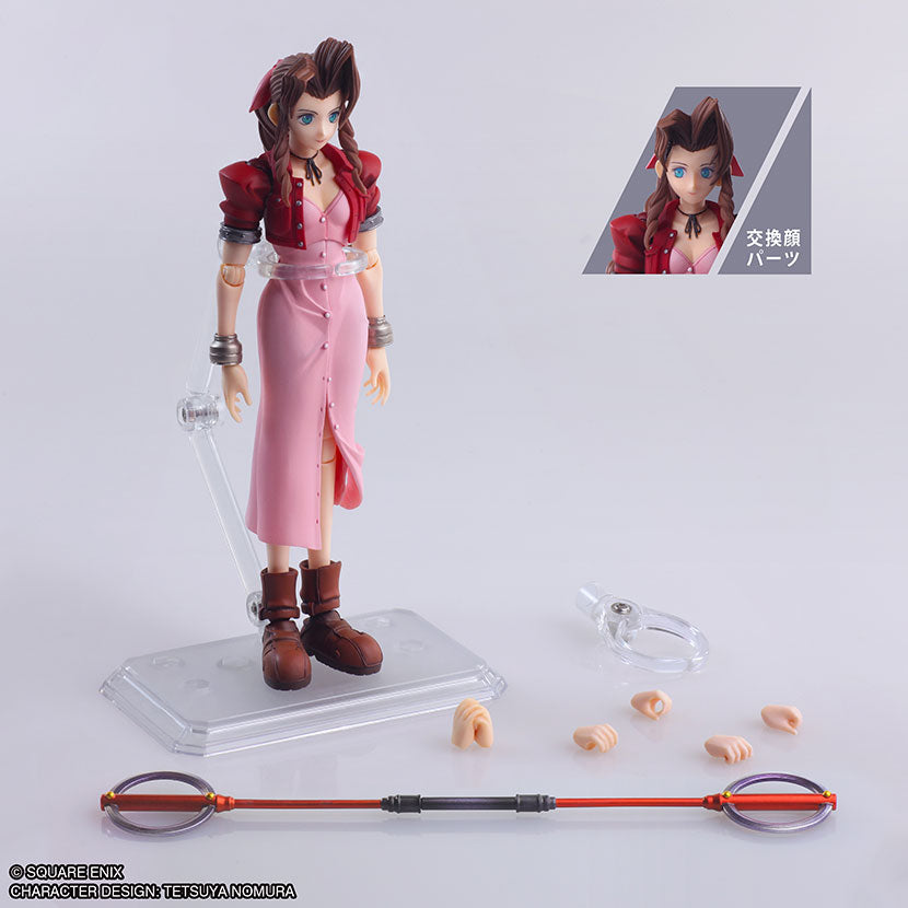 FINAL FANTASY VII BRING ARTS Action Figure AERITH GAINSBOROUGH Mythril Rod Ver