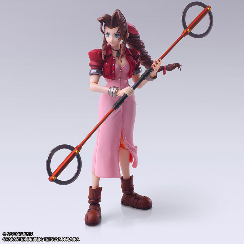 FINAL FANTASY VII BRING ARTS Action Figure AERITH GAINSBOROUGH Mythril Rod Ver