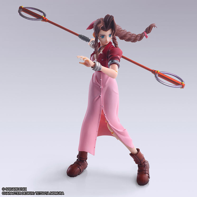 FINAL FANTASY VII BRING ARTS Action Figure AERITH GAINSBOROUGH Mythril Rod Ver