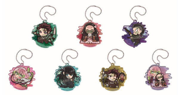 Pita! Deformo Demon Slayer Swordsmith Village Edition Acrylic Key Holder