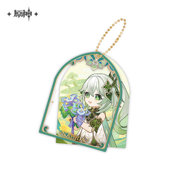 GENSHIN IMPACT GLITTERING ELIXIRS CHARACTER SLIDE ACRYLIC KEYCHAIN