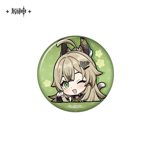 GENSHIN IMPACT CHIBI EMOJI BADGE