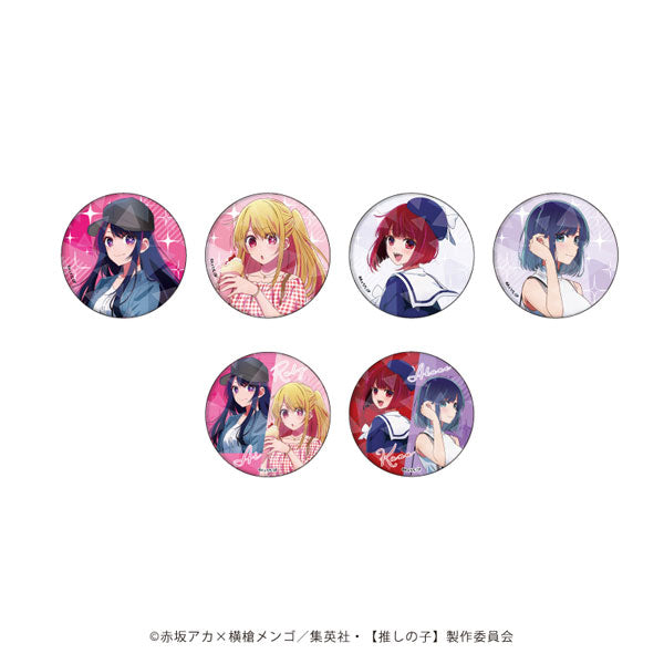 Hologram Can Badge Oshi no KO 01 Outing ver ( Newly drawn illustration )