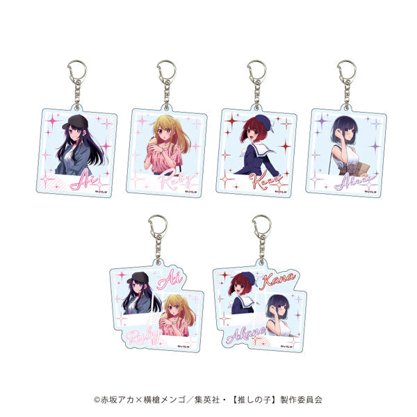 Acrylic Key Holder Oshi no Ko 01 Outing ver ( Newly drawn illustration )