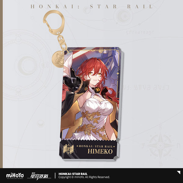 HONKAI STAR RAIL CHARACTER ILLUSTRATION ACRYLIC KEYCHAIN THE ERUDITION PATH