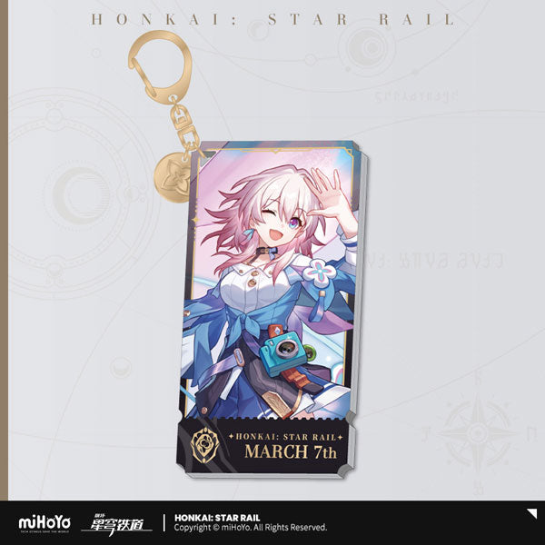 Lot 5 Porte-Clés Honkai Star Rail – Figurine Acrylique Boothill, Jiaoqiu & Co, Pendentifs Mignons Déco Sac