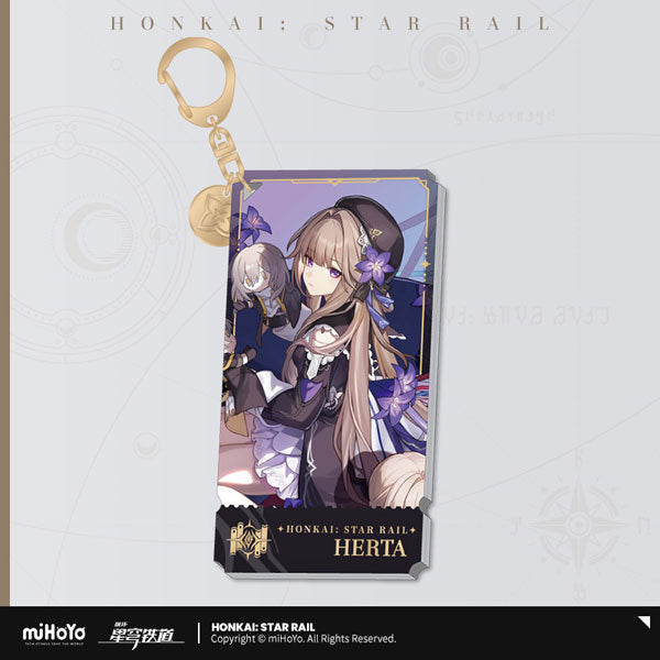HONKAI STAR RAIL CHARACTER ILLUSTRATION ACRYLIC KEYCHAIN THE ERUDITION PATH