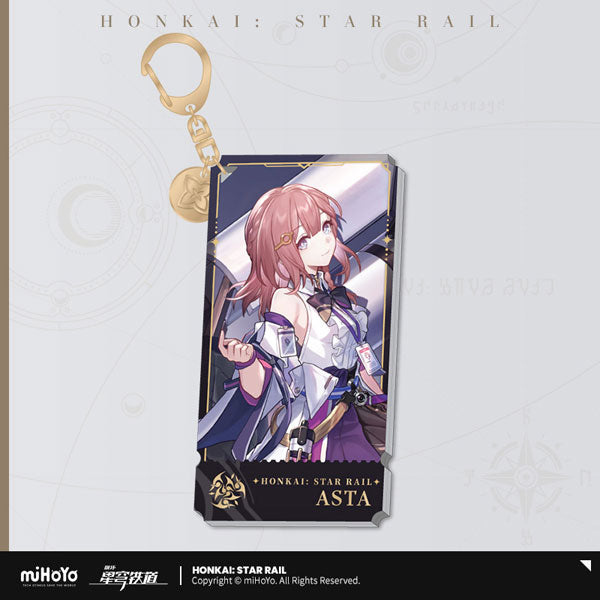 HONKAI STAR RAIL CHARACTER ILLUSTRATION ACRYLIC KEYCHAIN THE HARMONY PATH