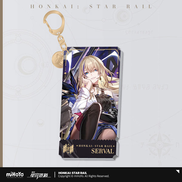 HONKAI STAR RAIL CHARACTER ILLUSTRATION ACRYLIC KEYCHAIN THE ERUDITION PATH
