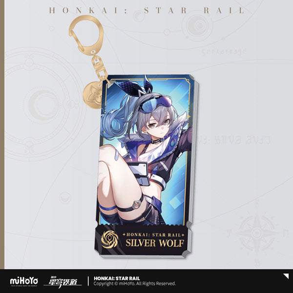 HONKAI STAR RAIL CHARACTER ILLUSTRATION ACRYLIC KEYCHAIN THE NIHILITY PATH