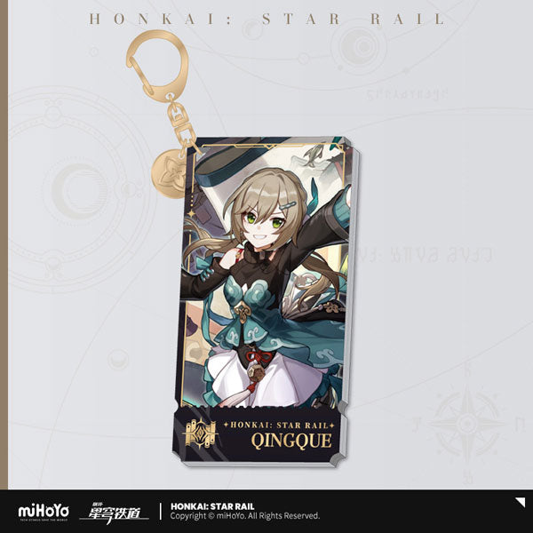 HONKAI STAR RAIL CHARACTER ILLUSTRATION ACRYLIC KEYCHAIN THE ERUDITION PATH