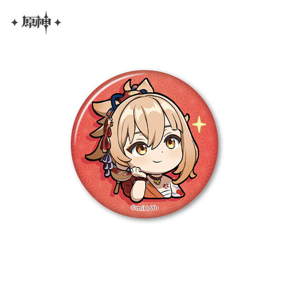 GENSHIN IMPACT CHIBI EMOJI BADGE 2