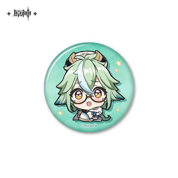 GENSHIN IMPACT CHIBI EMOJI BADGE 2