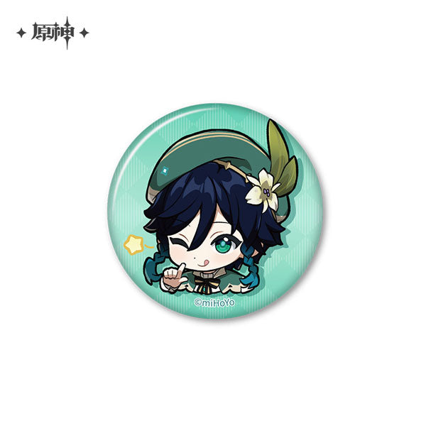 GENSHIN IMPACT CHIBI EMOJI BADGE 2