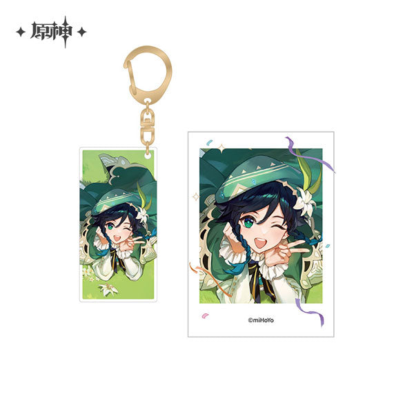 GENSHIN IMPACT GENSHIN FES 2023 CHARACTER ACRYLIC STRAP &amp; INSTANT PHOTO STYLE 2ND ANNIVERSARY
