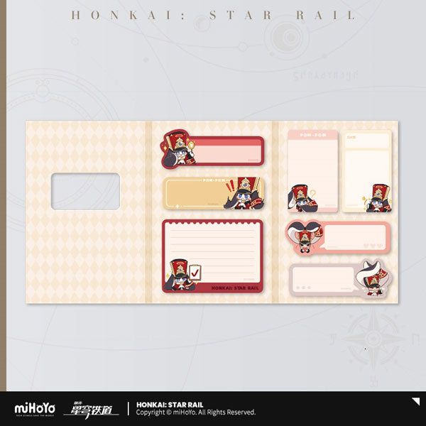 HONKAI STAR RAIL POM-POM PAVILLION SERIES STICKY NOTES SET