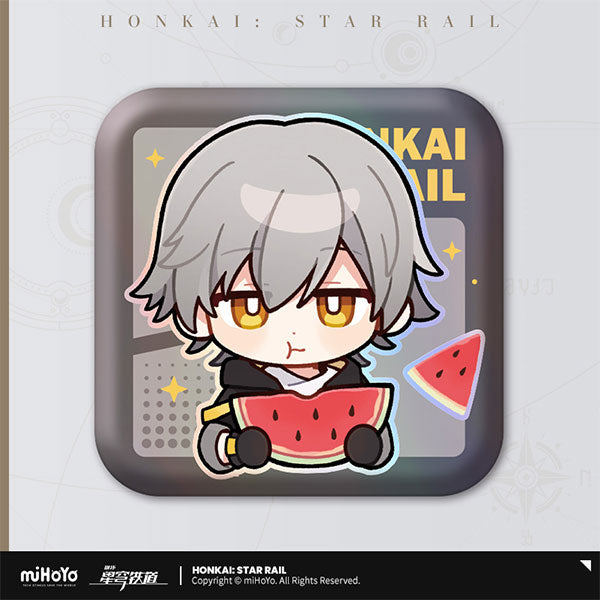 HONKAI STAR RAIL POM-POM PAVILLION SERIES SQUARE TIN BADGE