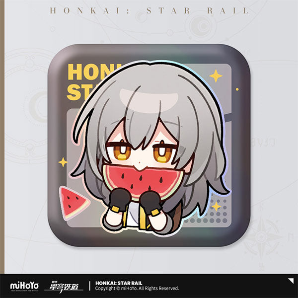 HONKAI STAR RAIL POM-POM PAVILLION SERIES SQUARE TIN BADGE
