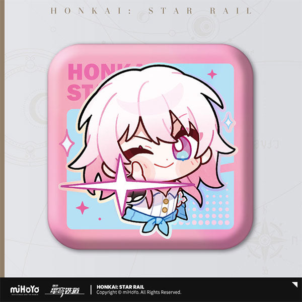 HONKAI STAR RAIL POM-POM PAVILLION SERIES SQUARE TIN BADGE