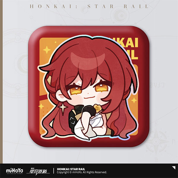 HONKAI STAR RAIL POM-POM PAVILLION SERIES SQUARE TIN BADGE